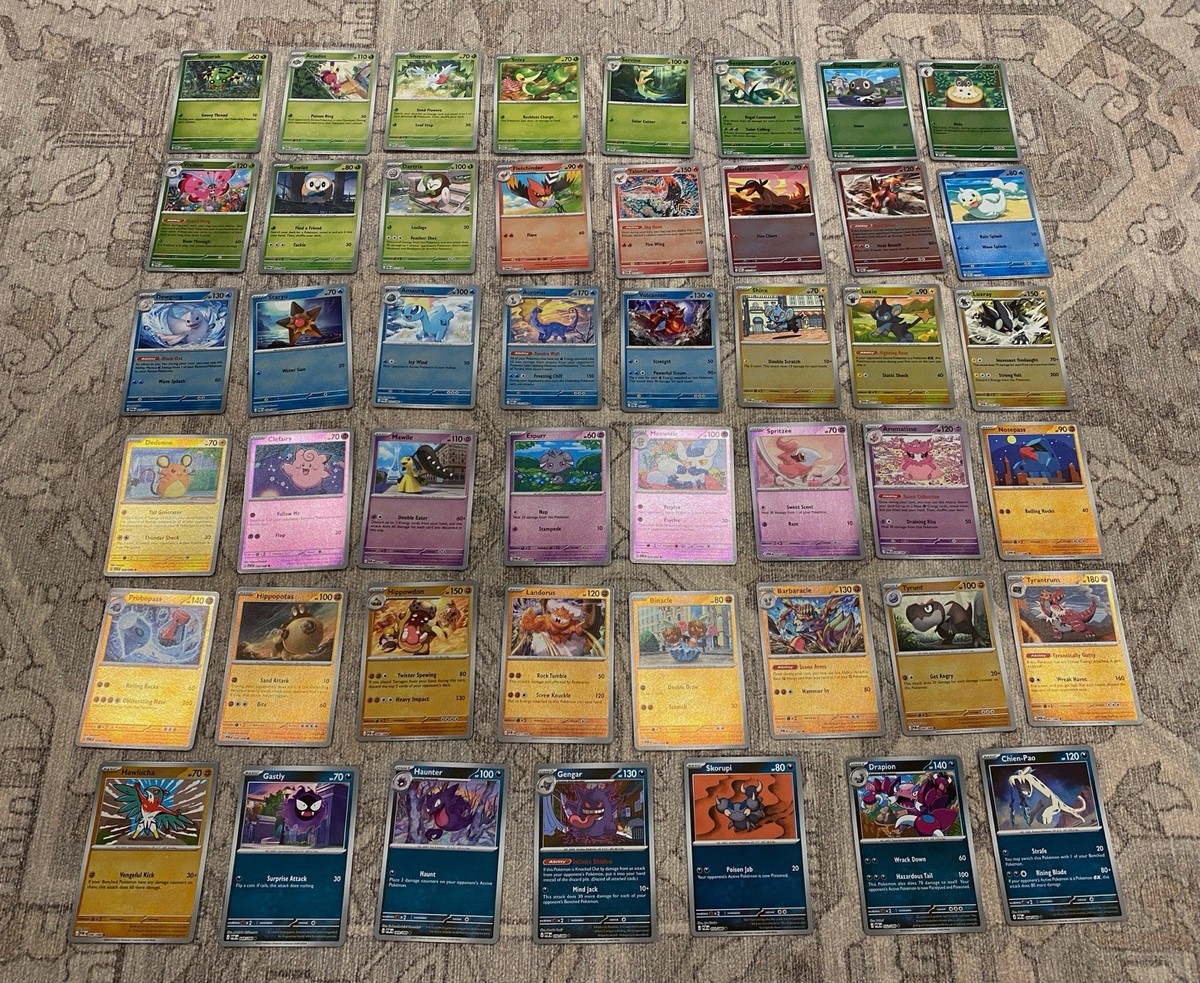 how many pokemon cards are in each set Perfect Order Starter Master Set ALL Common Uncommon Rare, And ALL Reverse  Cards