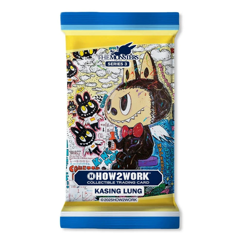 How2Work Labubu Display 10 boosters Chrome The Monsters Series 3 boîte de figurines de collection - 2