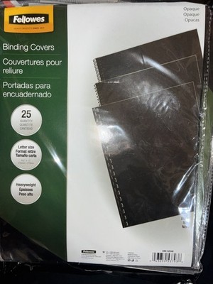 Fellowes Binding Covers Black Presentation Binding System 11'' x 8''
