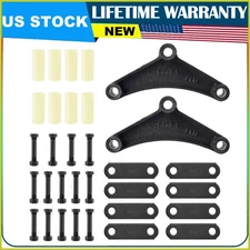 SPARKWHIZ Tandem Trailer Axle Shackle Kit Heavy Duty Steel For Double Eye Spring