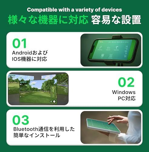 Square Golf Golf Simulator Launch Monitor Home Edition Set