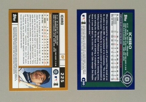 18 Topps Karten von Ichiro Suzuki: 2002 - 2020 Topps; Neu HOFer - Bild 3 von 3
