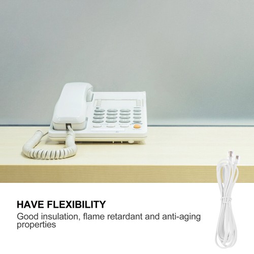Telephone Line Converter Extension Cable Connecting Cord for Landline - Zdjęcie 6 z 12