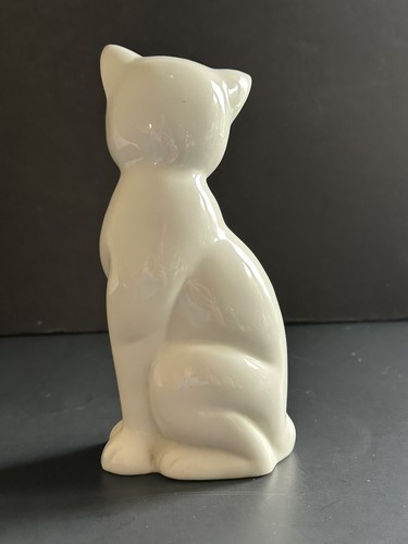 Ironstone Katze Figur MCM Vintage Toyo Japan Kätzchen weiß Statue 8 Zoll - Bild 20 von 21