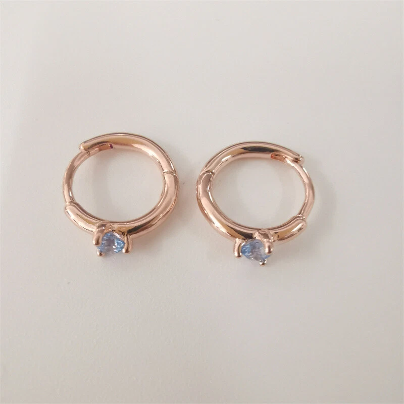 Solitaire hotsell hoop earrings