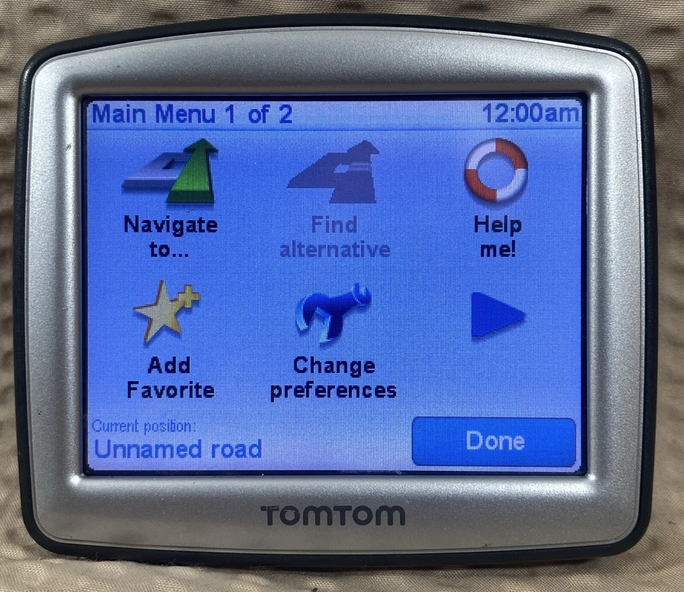 TomTom GPS One Navigation System Model #N14644 With Car Adapter Power Bundle - Image 3 of 4