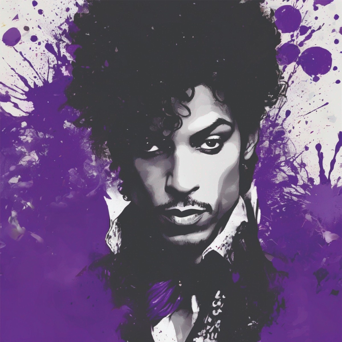 PRINCE PURPLE RAIN POP ART POSTER/PRINT ART AI4 | eBay