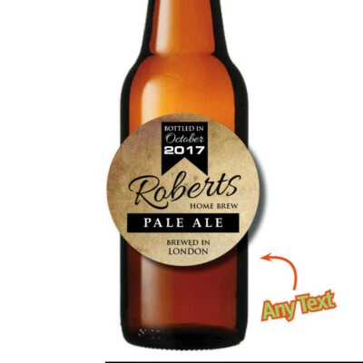 EYEDEEDESIGN 24 X 63mm PERSONALISED BEER ALE LAGER HOMEBREW HOME BREW BOTTLE LABELS CIDER 161