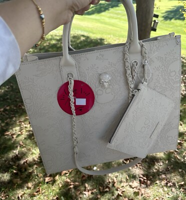 Betsey Johnson XOSALLY Skull Tote with Removable Wristlet