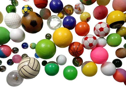 *HH* Lotto Misto 156 Palline Colorate Vintage Giocattolo Toys Palle Biglie Balls - Foto 6 di 11