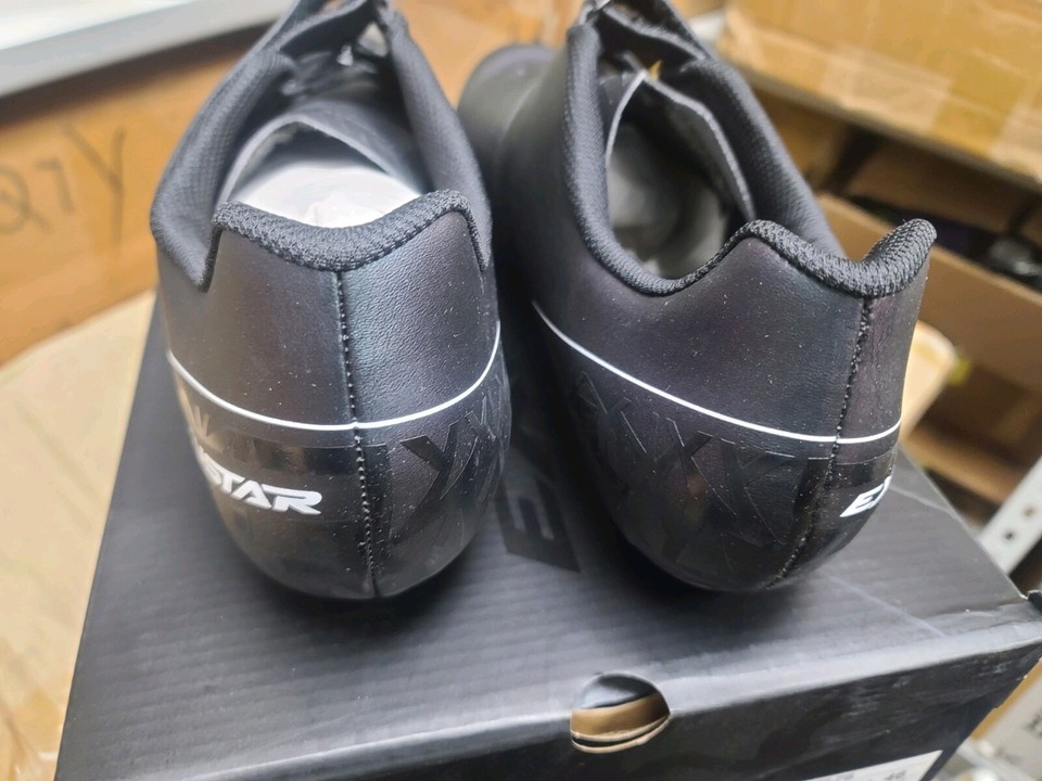 Chaussures VTT Exustar SM3310 – Noir – EU46/US12 – 3 Sangles – Compatibles SPD