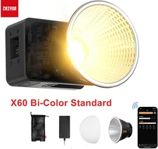 Zhiyun MOLUS X60 60W Pocket LED Video Light Bi-Color 2700K-6500K COB Light APP