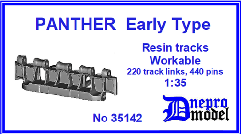 Dnepro Modell Dn35142 - 1/35 Panther früher Typ bearbeitbar Harzschiene, maßstabsgetreues Modell - Bild 10 von 12