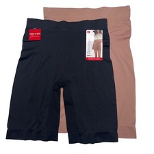 Skinnygirl Slip Shorts Mid Thigh Shaper Tummy Target Panel Seamless 2 Pair 7446