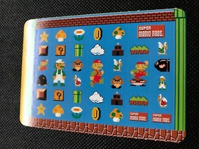 Super Mario Bros Famicom History Book Sealdass Sticker Japanese NINTENDO Rare