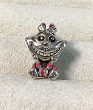 Pandora Alice in Wonderland Cheshire Cat Silver Charm VGC s925 ALE Gift Xmas 