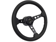 1994-2004 Ford Mustang Sn95 6-bolt Sport Black Leather Steering Wheel Kit Cobra