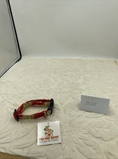 XSmall Puppy Collar Christmas Tree With Star Design Red And Green 10  