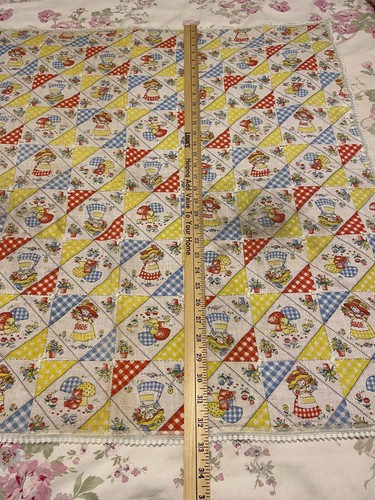 Manta Edredón Bebé Vintage Años 60 70 Hecho a Mano Único en Su Clase Unisex - Imagen 9 de 19