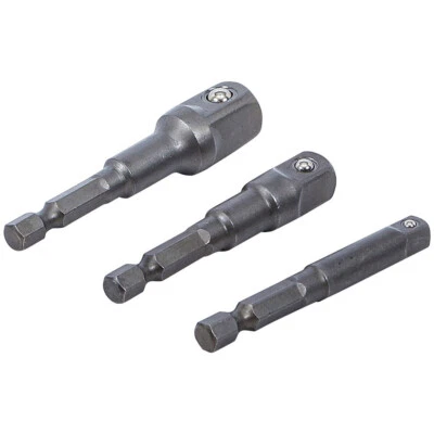 BGS Adapter für Bohrmaschinen Akkuschrauber Vierkant (1/4") (3/8") (1/2") nach Wahl