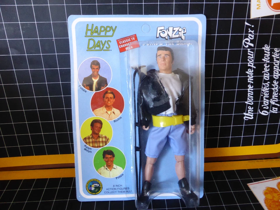 Happy days fonzie jump the shark figurines - figurine toys compagny (mego) 8 inc - Photo 1/4