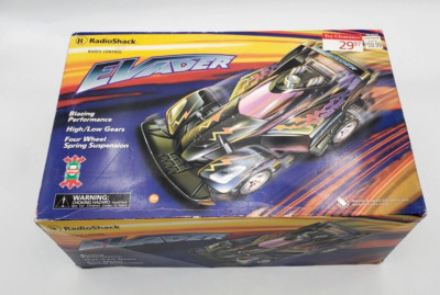 Vintage RadioShack Evader R/C Car IOB Indoor/Outdoor 4 Wheel Suspension New