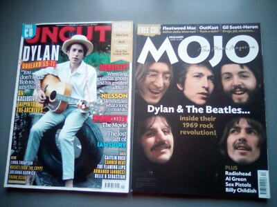 2 MAGAZINES MOJO 03.DYLAN BEATLES + UNCUT 13 DYLAN MORRISSEY CANNED ...
