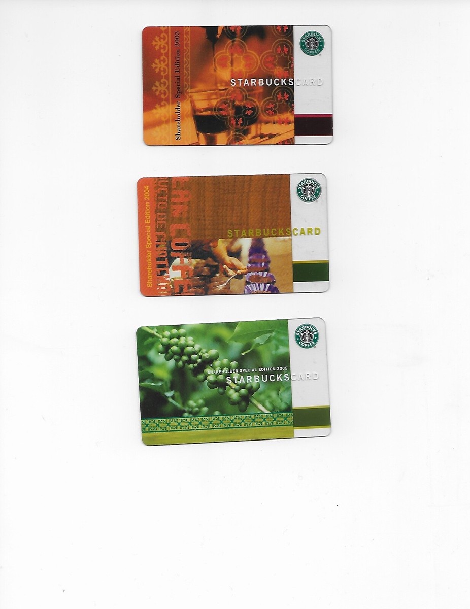 rare starbucks gift cards Rare STARBUCKS 2003 - 2004