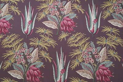 ZOFFANY CURTAIN FABRIC DESIGN ''Desert Flower II'' 2.2 METRE ANTIQUARY 100% COTTON