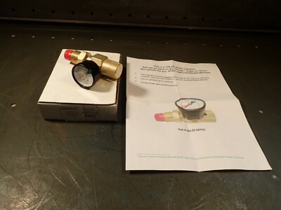 Genstar Gentec 22-227NG-100 Pre-Set Nitrogen Argon Gas Flow Regulator: 100-PSI