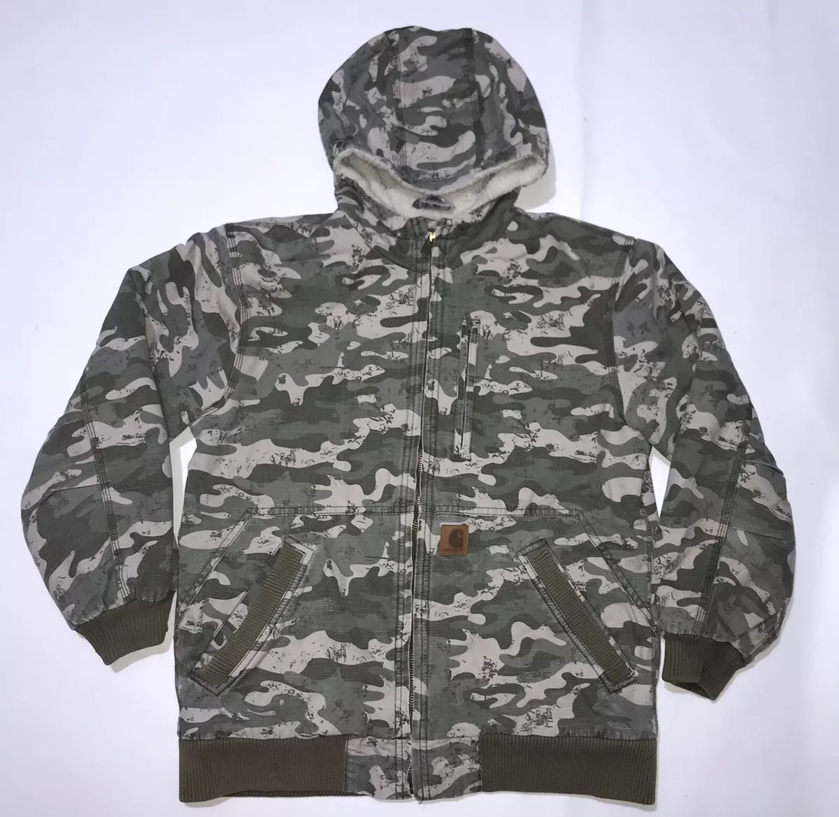 Sherpa lined camo jacket clearance