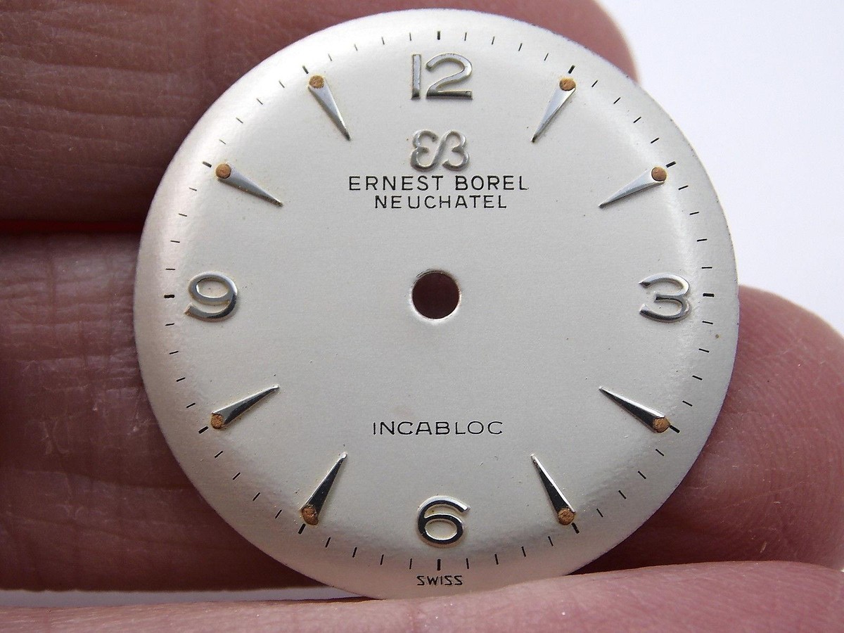 Ernest Borel Neuchatel Incabloc Vintage Watch Dial Pearl  display picture 2