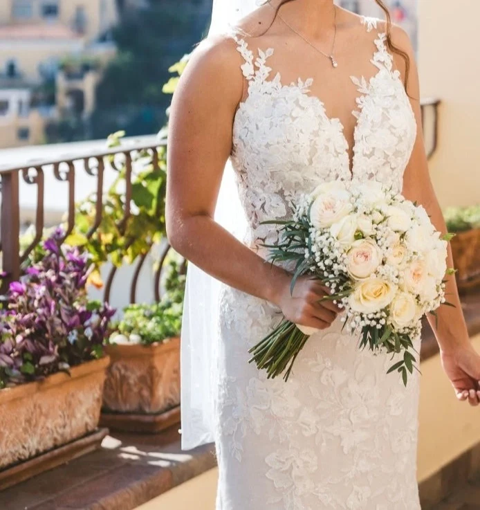 Oxford PA1199 Talla Hermoso festoneado sin mangas 16 marfil ajustado y acampanado (muestra) Foto 4 de 4