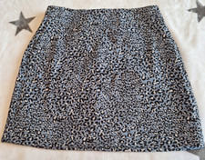 Ann Taylor Black White And Gray Animal Print Pencil Skirt Size 6 Petite NWOT
