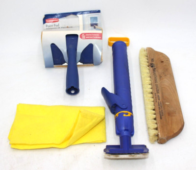 Rubbermaid Paint Pad, Quick Painter, Smoothing Brush Microfiber Towel Lot of 4