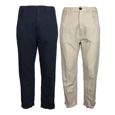 MOLO ELEVEN men's barbed fabric trousers in BLOOM 56435 color