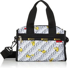Lesportsac G861 Pikachu Monogram EMMA SATCHEL Mini Duffel Tote Bag Purse Pokemon