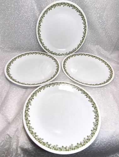 Vintage Corelle Crazy Daisy Spring Blossom 10 1/4" Dnner Plates Lot of 4 - Picture 4 of 8