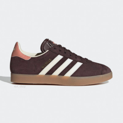Adidas Women's Gazelle Suede Shoes 'Brown/Gum' - IF3233