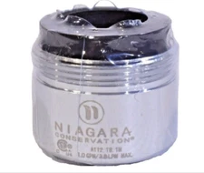 Lot of 5 (five) Niagara Chrome Faucet Aerator A112.18.1M (1.0 GPM 3.8 LPM) - NEW
