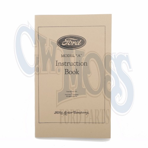 Owners Manual 1931 FORD Model A eBay