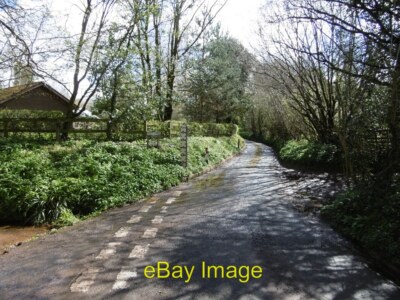 Foto 6x4 Ford Lane Gorsley Eine Straßenkreuzung und Bach in unmittelbarer Nähe. c2016