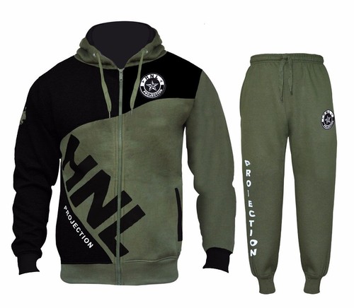 HNL Herren Trainingsanzug Set Fleece Hoodie Oberteil Unterteil Gym Base Jogging Jogger S bis 6XL - Bild 20 von 21