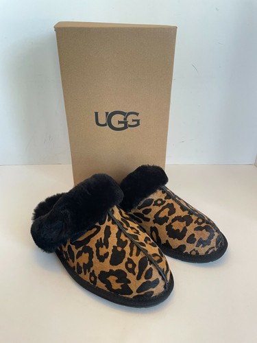 Ugg Women's Scuffette II Panther Print Slipper, Butterscotch