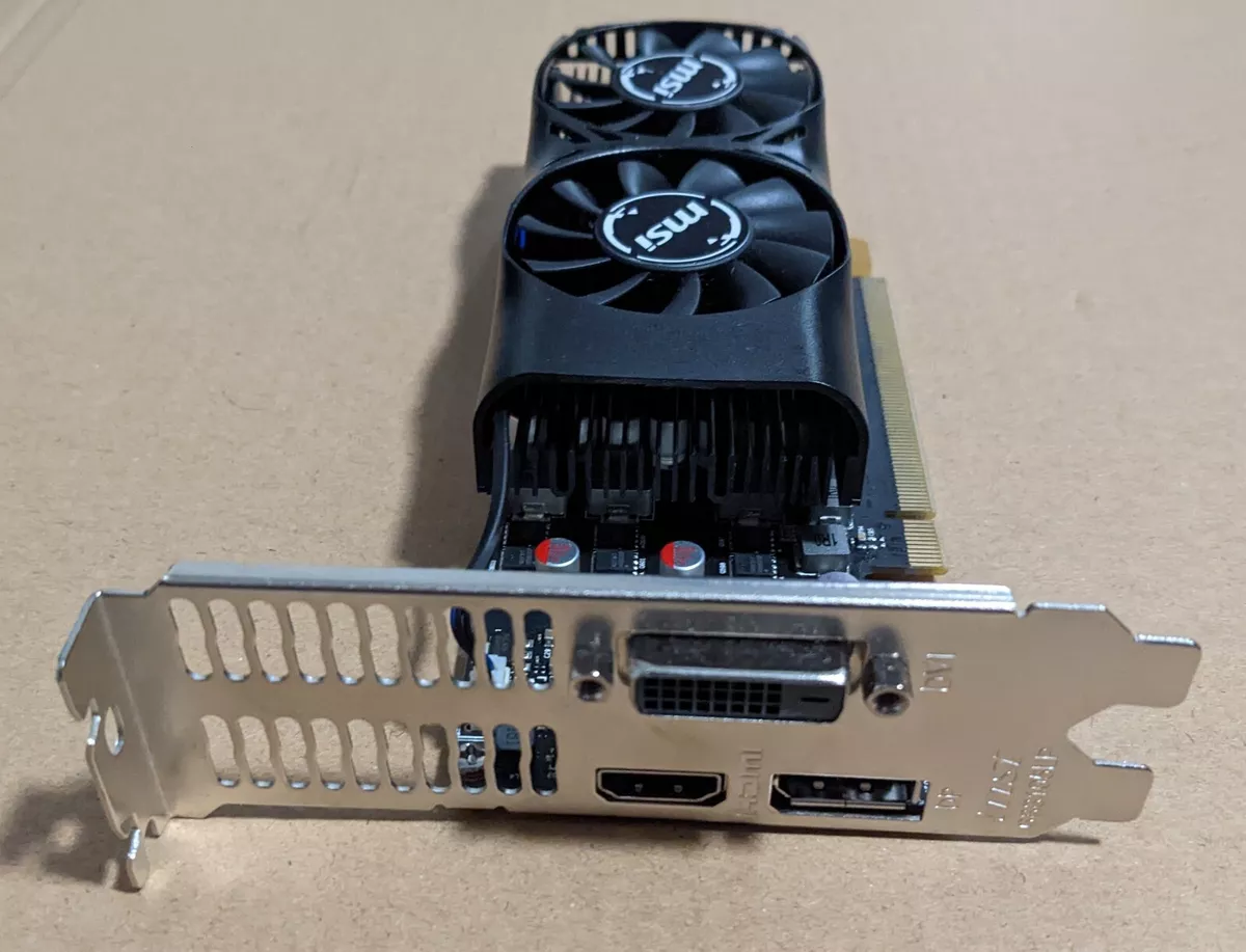 MSI NVIDIA GeForce GTX 1050 2GT LP 2GB GDDR5 Graphics Card GPU