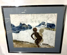 Original quality vintage art 1967 EXPRESSIONISM CUBISM FEMALE FIGURES SARA HAID