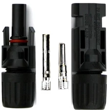 1 Pair  Male Female Solar Panel Cable Connectors USA Ship
