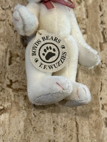 Boyds Bears Wuzzies Bear 3 Inches T. F. Wuzzie Disguised as Rabbit New Old Stock - Picture 4 of 4