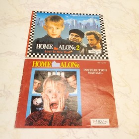 Set of 2 NES Manuals Home Alone 1 + 2 | Nintendo Game Instruction Booklets