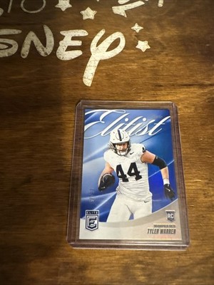 2025 Donruss Elite Tyler Warren Elitist Blue SP #24 /75 COLTS